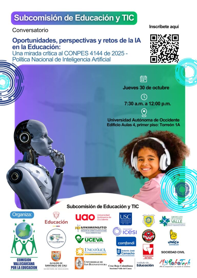 Conversatorio: Oportunidades, perspectivas y retos de la IA en la educación.